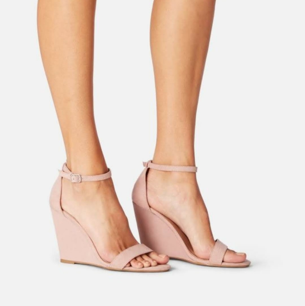 NEW! JustFab Saba Blush Wedge Sandal